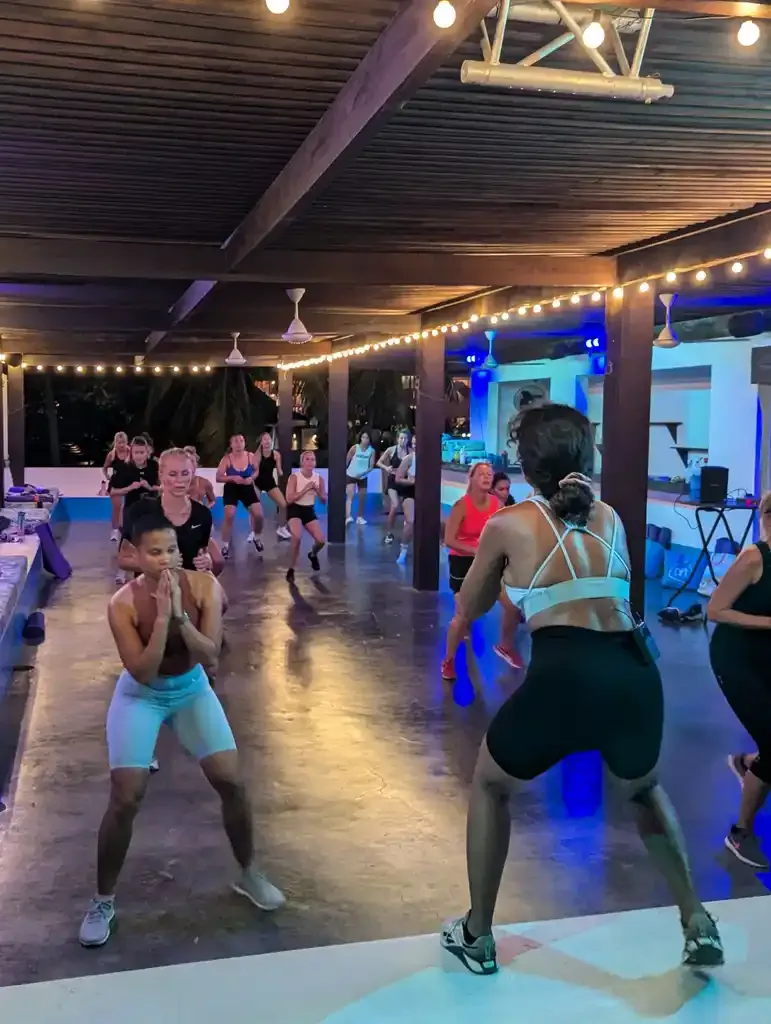 Bon Bini Booty evening workout at Eden Beach Resort
